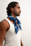 White cotton tank top, 100% cotton fabric, stretch fit, Sleeves Studios logo on back, SMILE BABY text printed