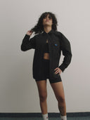 Clean Black Button-Up